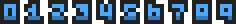 números pixel-art
