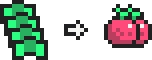 dinheiro e maçã pixel-art
