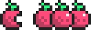maçãs pixel-art